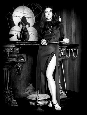 Babetta at the Sorcerer's Shop by the alter