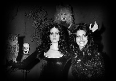 Babetta at the Hollywood Wax Museum with wax statue